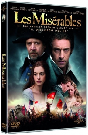 Locandina italiana DVD e BLU RAY Les Misérables 